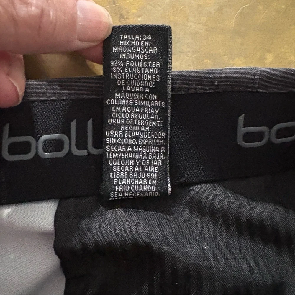 Lot Of 2 Bolle Casual Chino Shorts Mens 34‎ Black Brown Khaki Performance Pocket
